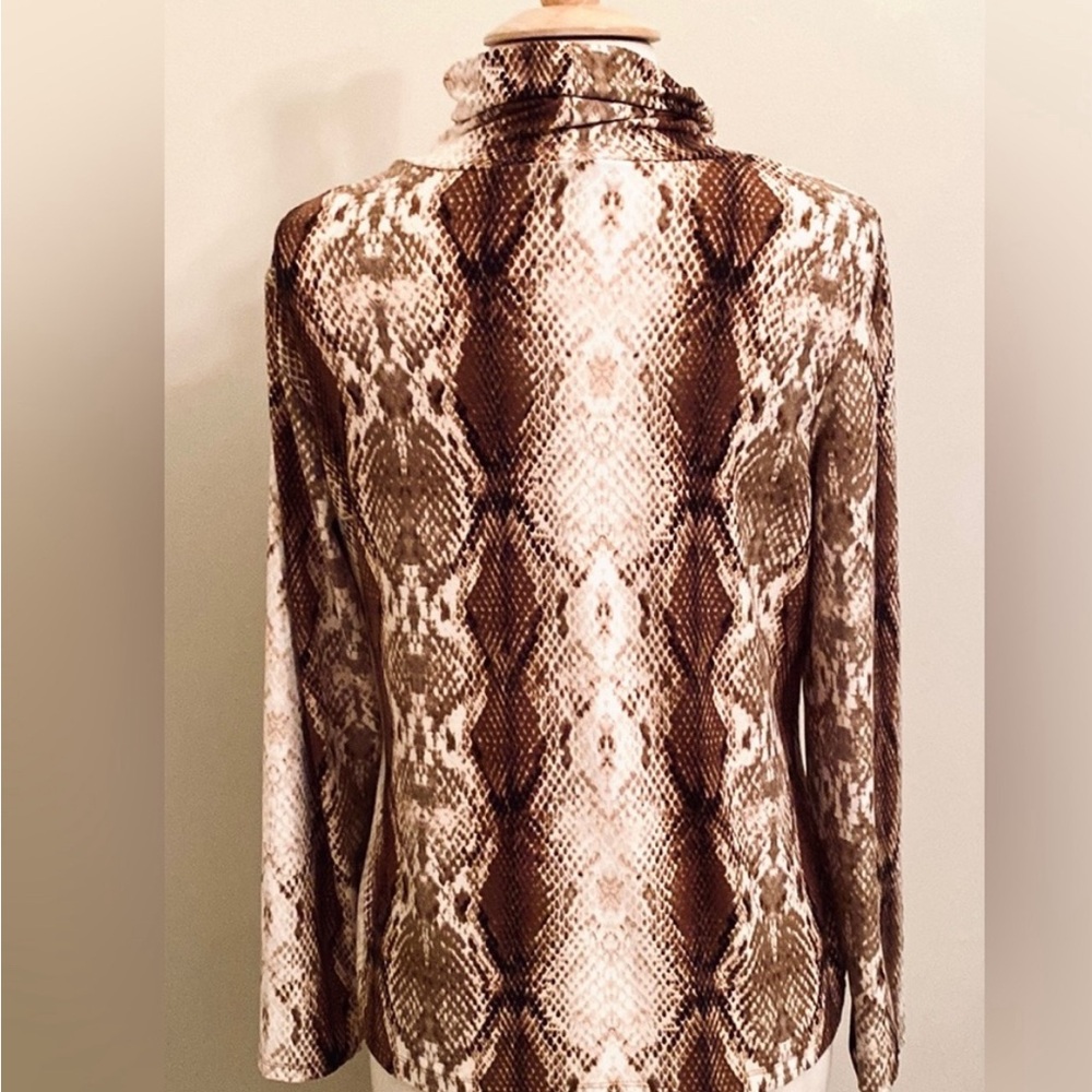 Apt. 9 Snakeskin Print Turtleneck Blouse In Women… - image 6